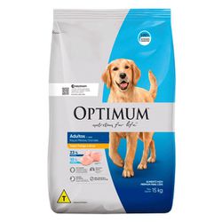 RACAO CAO OPTIMUM DRY FRANGO 15KG AD RAC MED/GRD - LABORAVES