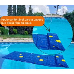 COLCHONETE FLUTUANTE ADULTO COM ENCOSTO CARIBE - LABORAVES