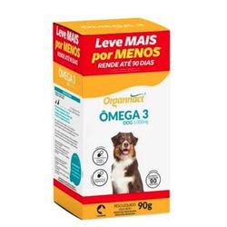 OMEGA 3 DOG 1000 90 CAPS ORGANNACT PROMOCIONAL - LABORAVES