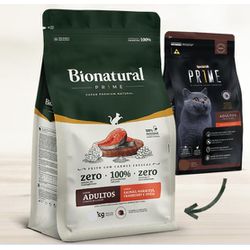 RACAO GATO AD BIONATURAL 7,5KG SALMAO - LABORAVES