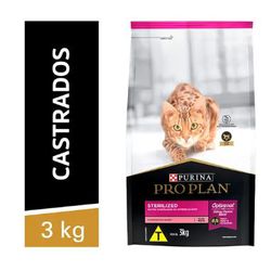 RACAO GATO PROPLAN 3KG AD STERILIZED - LABORAVES