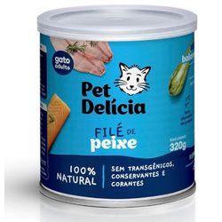 CARNE GATO PET DELICIA FILE DE PEIXE 320G - LABORAVES