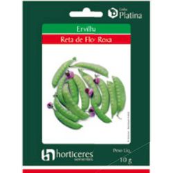 HORTALICA SEMENTE PLATINA ERVILHA RETA DE FLOR ROX... - LABORAVES