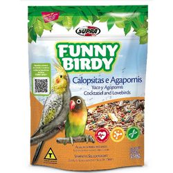 ALIM.PASSARO CALOPSITA/AGAPORNIS 350G FUNNY BIRDY - LABORAVES