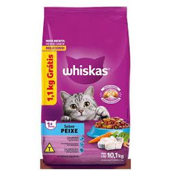 RACAO GATO WHISKAS 10KG PEIXE LEVE 10KG PAGUE 9 KG - LABORAVES