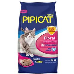 GRANULADO GATO PIPICAT 12KG FLORAL - Laboraves