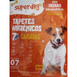 TAPETE CAO HIGIENICO SUPER DOG C/7 R.MEDIAS (80X60... - Laboraves