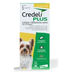 CREDELI PLUS 56,25MG/(AMARELO) CAO 1,4-2,8KG 1 C... - Laboraves