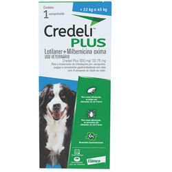 CREDELI PLUS 900MG (AZUL) CAO 22-45KG 1 COMP +NOVO - Laboraves