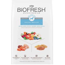 RACAO CAO BIOFRESH 10KG AD MIX CAST RAÇA MEDIAS - Laboraves