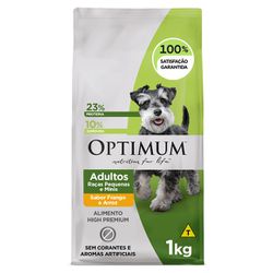 RACAO CAO OPTIMUM AD FRANGO 1KG AD RAC PEQ/MED - Laboraves