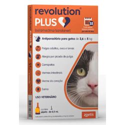 REVOLUTION PLUS GATO 0.50ML ( 2.6 A 5 KG ) LARANJA... - Laboraves