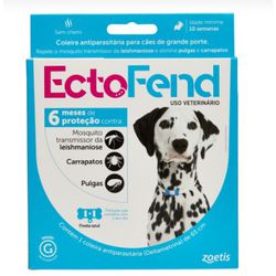 COLEIRA ANTI CARRAP/PULGA/LESH. ECTOFEND G 65CM AZ... - Laboraves