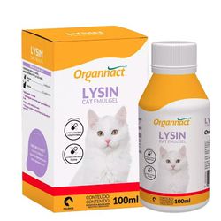 LYSIN CAT EMULGEL 100ML ORGANNACT - Laboraves