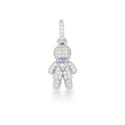 Pingente Menino Cravejado Prata 925 - LACARMEN