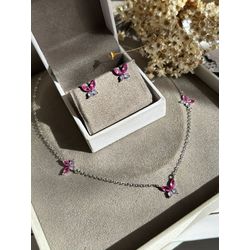 Conjunto Borboletas Safira Rosa e Ametista - LACARMEN