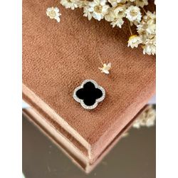 Pingente Charm Trevo Preto Para Pulseira e Riviera - LACARMEN