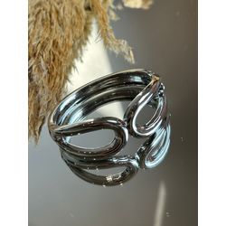 Bracelete Vasado Prateado - LACARMEN