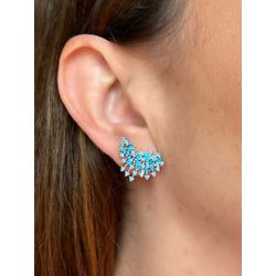 Brinco EarCuff Azul - LACARMEN