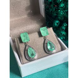 Brinco Turmalina Quadrado e Gota - LACARMEN