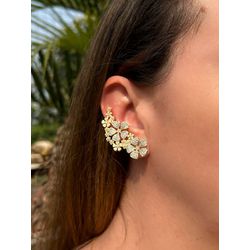 EarCuff Flores Luxo - LACARMEN