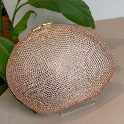 Bolsa Clutch Cristais Champagne - LACARMEN