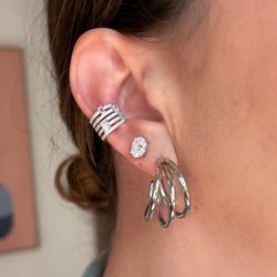 Piercing Fake Varias Fileiras Prata 925 - LACARMEN