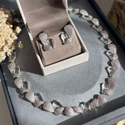 Conjunto Brinco E Colar Folhas - LACARMEN