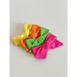 Kit de Laços Maria Linho M - 4 Unidades (Presilha) - Laçarote & Co