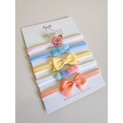 Kit de Laços Candy - 5 Unidades Cores da Foto (Fai... - Laçarote & Co