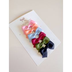 Kit de Laços Alice P - 6 Unidades (Presilha) - Laçarote & Co