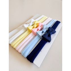 Kit de Laços Bia Mini - 5 Unidades (Faixinha) - Laçarote & Co