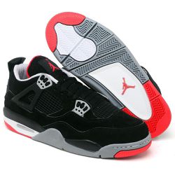 Tênis Nike Air Jordan 4 Preto/vermelho - NJ4-PV - LA CASA DO DROP