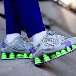 Nike Shox 12 Molas Tl 2 Cinza/verde - SHOXX110 - LA CASA DO DROP