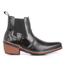 Bota Texana Botina Jacaré Masculina Com Elástico M... - LA CASA DO DROP