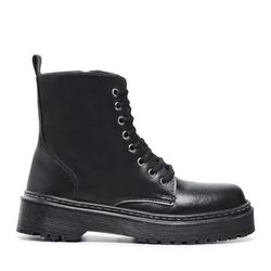 Bota Feminina Coturno Plataforma Baixa Blogueira M... - LA CASA DO DROP