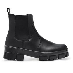 Bota Coturno Feminino Elástico Chelsea Sola Trator... - LA CASA DO DROP