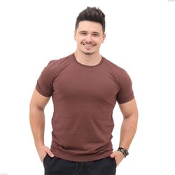Camiseta Masculina Básica Unissex Lisa 100% Em Alg... - LA CASA DO DROP