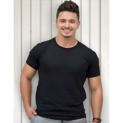 Camiseta Masculina Básica Unissex Lisa 100% Em Alg... - LA CASA DO DROP