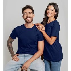 Camiseta Unissex Básica Lisa 100% Em Algodão Azul ... - LA CASA DO DROP