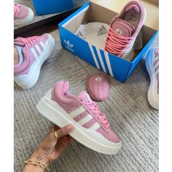 Tênis Adidas Campus x Bad Bunny Rosa Branco - BAD... - LA CASA DO DROP