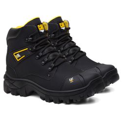 Bota Caterpillar Catpriime Preto Amarelo - CA102 - LA CASA DO DROP