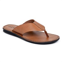 Sandália Masculina Pulse Couro Legítimo Caramelo –... - LA CASA DO DROP