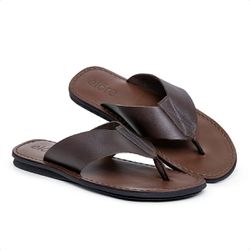 Sandália Masculina Pulse Couro Legítimo Marrom – C... - LA CASA DO DROP