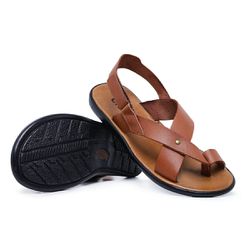 Sandália Masculina Nomad Tira Cruzada Couro Legíti... - LA CASA DO DROP