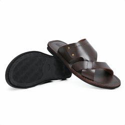 Chinelo Sandália de Couro Masculina Saara Marrom –... - LA CASA DO DROP