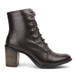 Bota Feminina em Couro Fancy Marrom Café – Sofisti... - LA CASA DO DROP