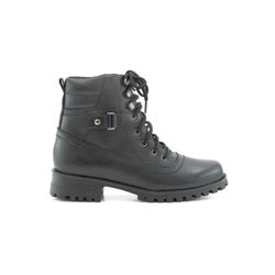 Coturno Feminino em Couro Tratorado Vermont Preto ... - LA CASA DO DROP