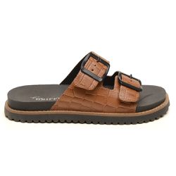 Papete Feminina em Couro Lya Camel - Design Modern... - LA CASA DO DROP