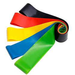 Faixas Elásticas Para Exercícios, Kit Com 5 Bandas... - LA CASA DO DROP